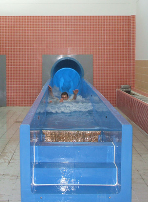 Aura Leisure Centre, pool slide