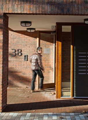 Queens staff accommodation entrance